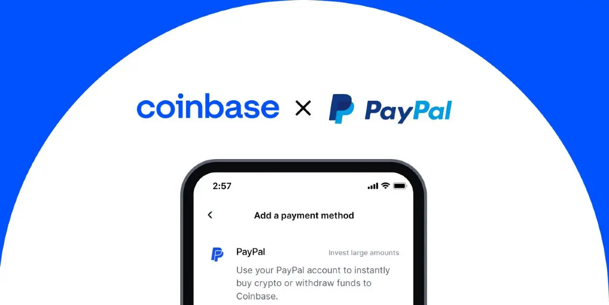 Coinbase ahora permite pagar con PayPal