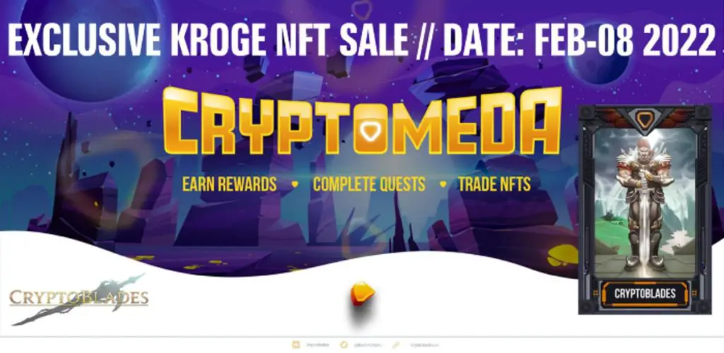 Colección NFT de CryptoBlades con Cryptomeda