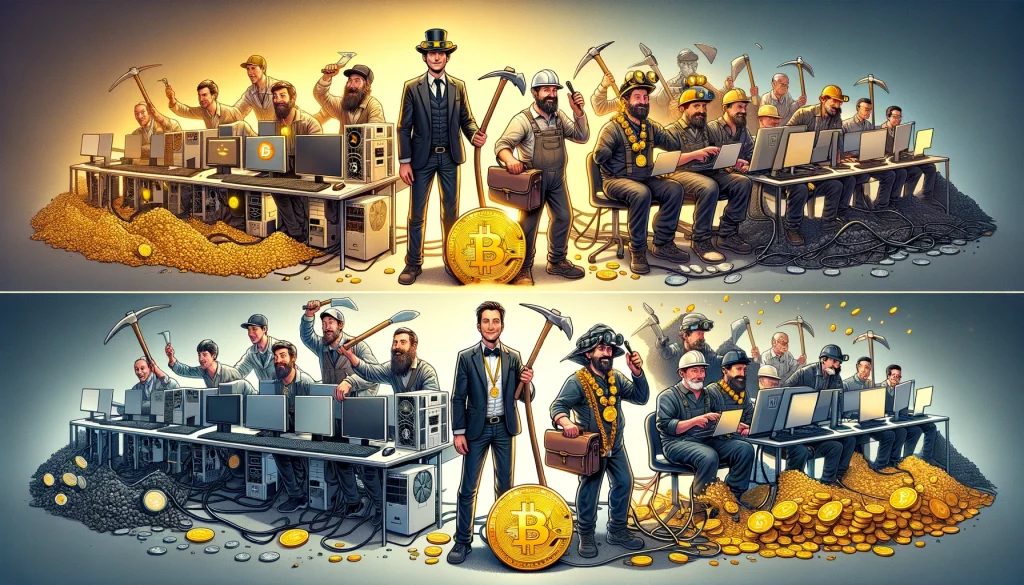 Mineros Bitcoin halving